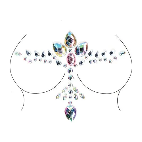 Shots Vibrators Shots Le Desir Bliss Dazzling Cleavage Bling Sticker Dressing Accessories OS Multi Colour Shots Vibrators Shots Le Desir Bliss Dazzling Cleavage Bling Sticker Dressing Accessories OS Multi Colour