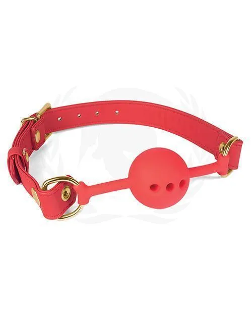 Spartacus Silicone Ball Gag Wred Pu Straps 46 Mm Spartacus Male Sex Toys