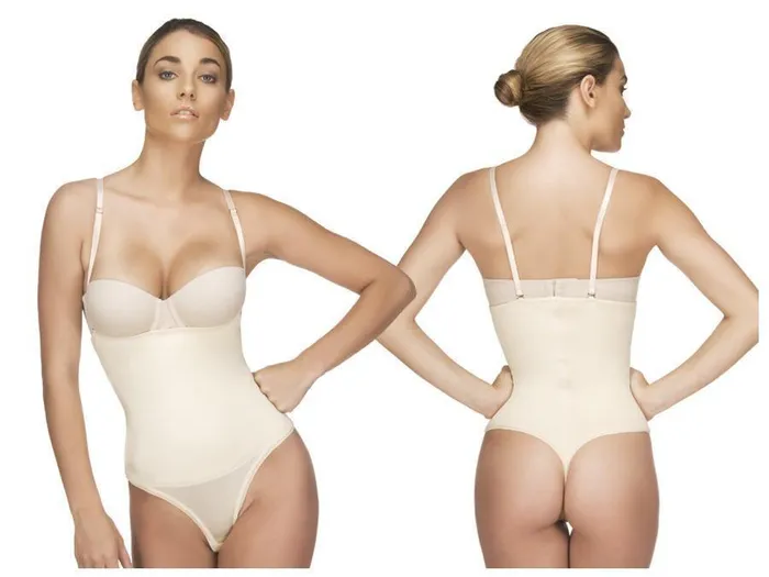 Teddies And Bodies Vedette Nadine Strapless Bodysuit in Thong