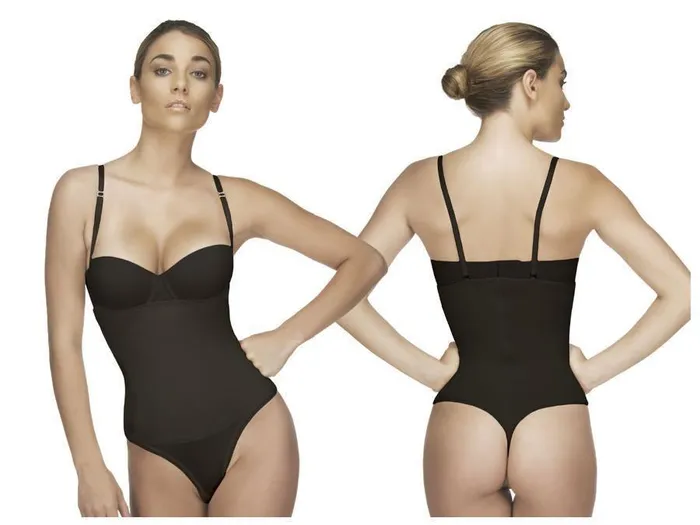 Teddies And Bodies Vedette Nadine Strapless Bodysuit in Thong Teddies And Bodies Vedette Nadine Strapless Bodysuit in Thong