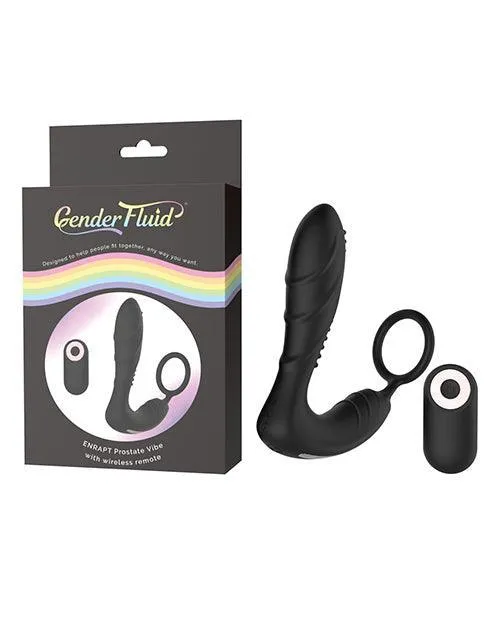 Thank Me Now INC Anal Gender Fluid Enrapt Prostate Vibe Wremote Black