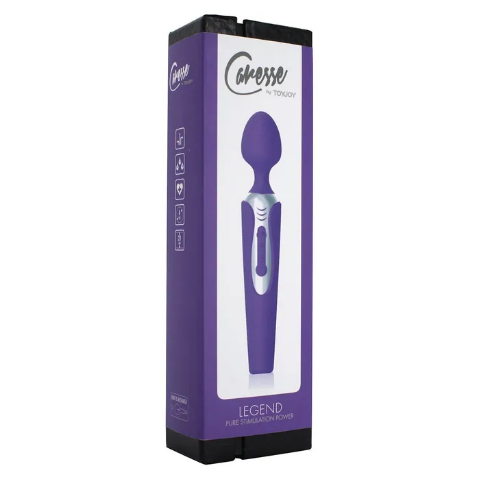 ToyJoy Vibrators ToyJoy Caresse Legend Wand Massager Purple
