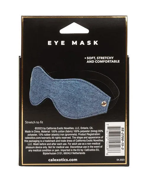 Vibrators California Exotic Novelties Ride em Premium Denim Collection Eye Mask