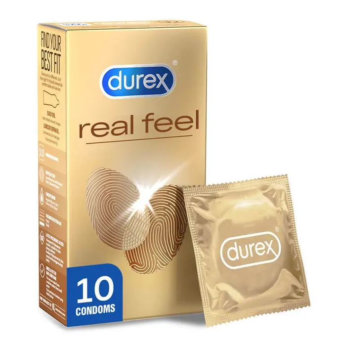 Vibrators Durex Durex Real Feel Condoms