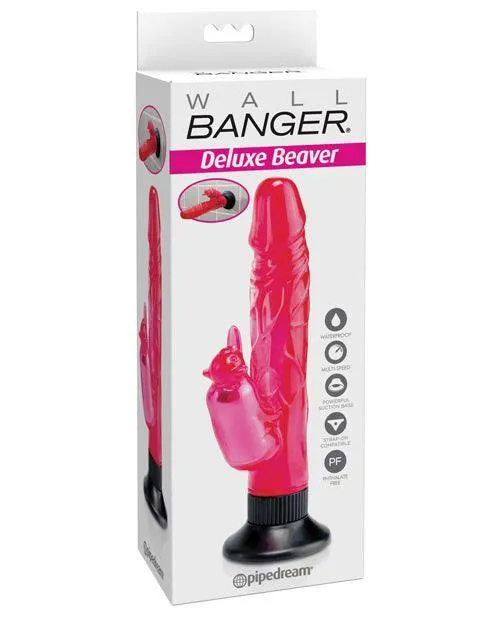 Vibrators Wall Bangers Deluxe Beaver Vibe Waterproof Pink Pipedream Products