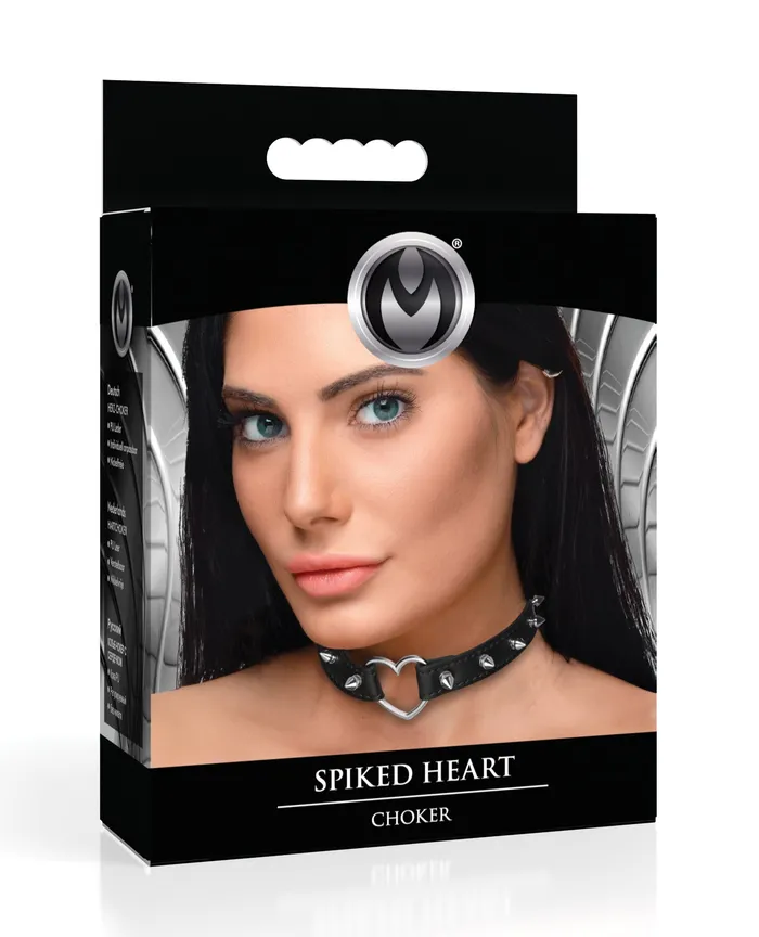 Xr LLC Anal Master Series Spiked Heart Choker
