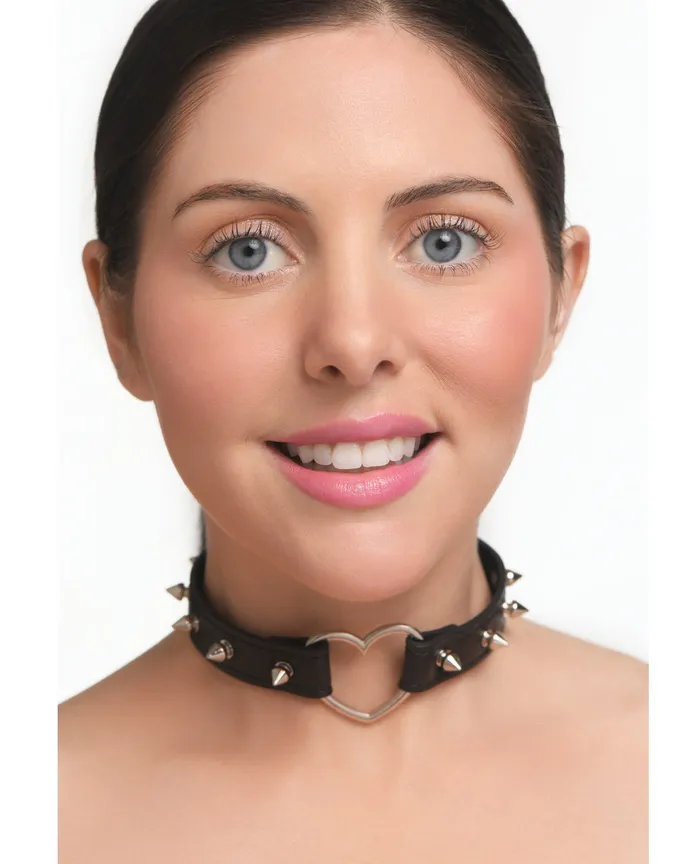 Xr LLC Anal Master Series Spiked Heart Choker