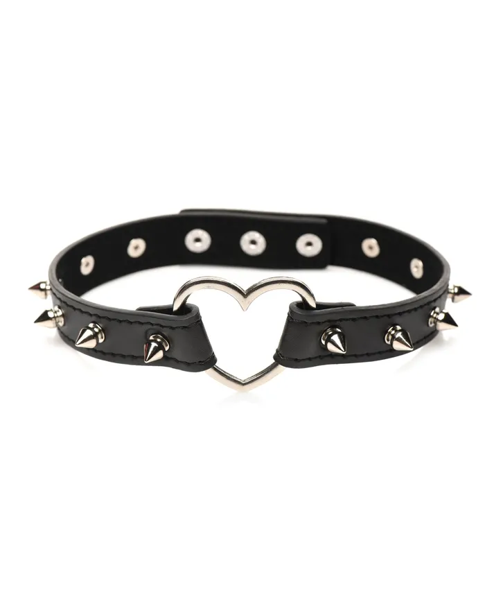 Xr LLC Anal Master Series Spiked Heart Choker