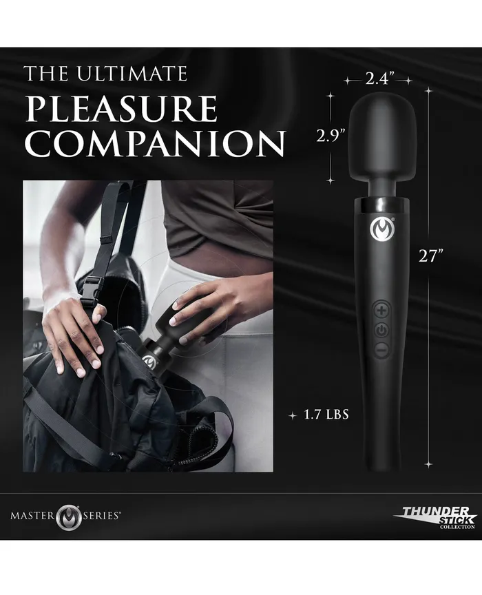 Xr LLC Anal Master Series Thunderstick Pro Wand Massager Black Xr LLC Anal Master Series Thunderstick Pro Wand Massager Black