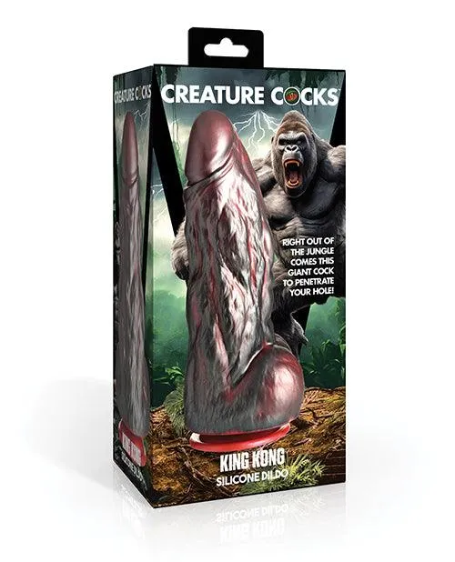 Xr LLC Dildos Creature Cocks King Kong Silicone Dildo RedGray Xr LLC Dildos Creature Cocks King Kong Silicone Dildo RedGray