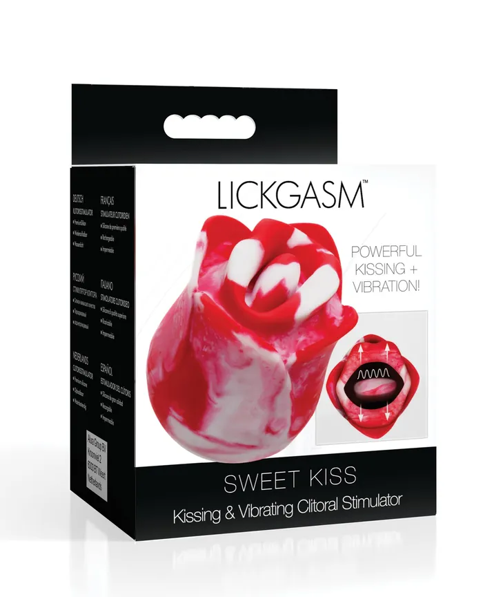 Xr LLC Female Sex Toys Lickgasm Sweet Kiss Kissing Vibrating Clitoral Stimulator Swirl Xr LLC Female Sex Toys Lickgasm Sweet Kiss Kissing Vibrating Clitoral Stimulator Swirl