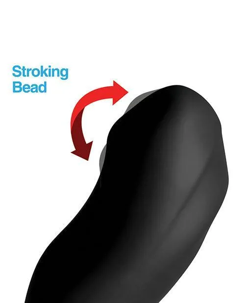 Xr LLC Male Sex Toys 7X Bendable Prostate Stimulator with Stroking Bead