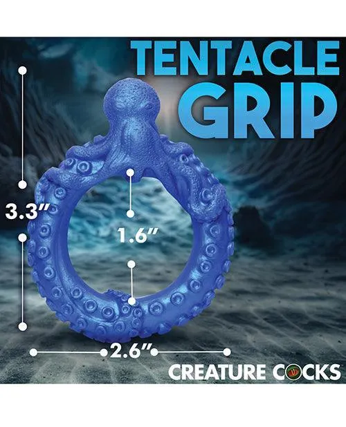 Xr LLC Male Sex Toys Creature Cocks Poseidons Octo Silicone Cock Ring Blue