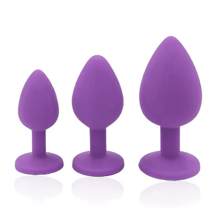 Anal Magic Touch Fun Magic Touch Butt Plug Fun Kit Silicone 3 pack