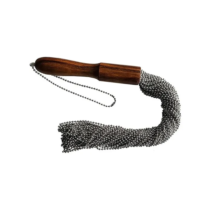 Anal Rouge Group LTD Rouge Beaded Metal Flogger Silver