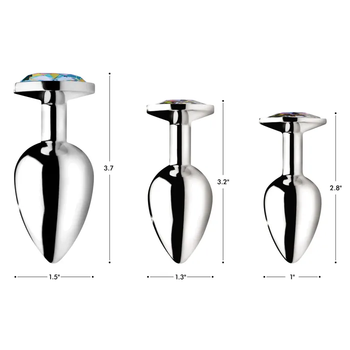 Booty Sparks Male Sex Toys Rainbow Prism Gem Anal Plug Small