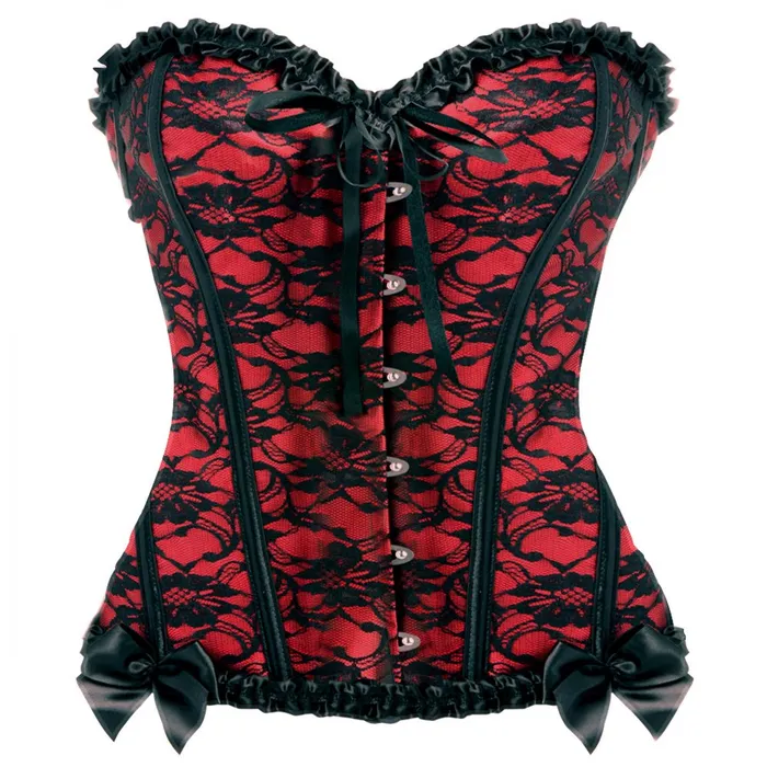 Couples Scarlet Seduction Laceup Corset Thong Large Master Series