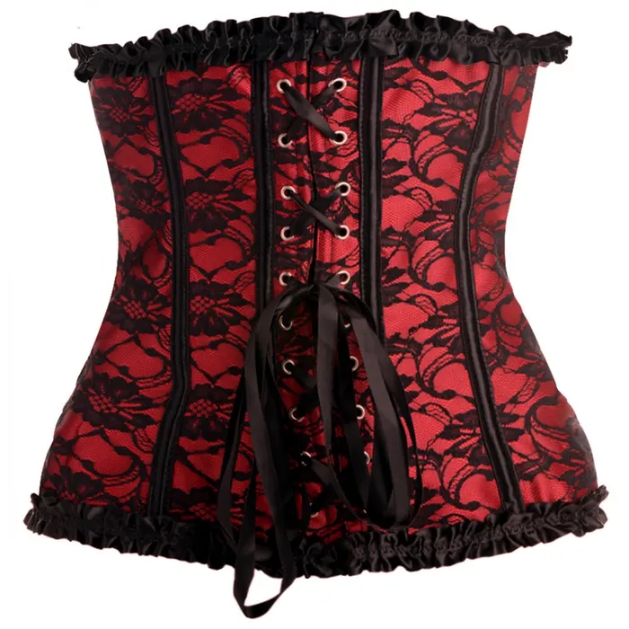 Couples Scarlet Seduction Laceup Corset Thong Large Master Series
