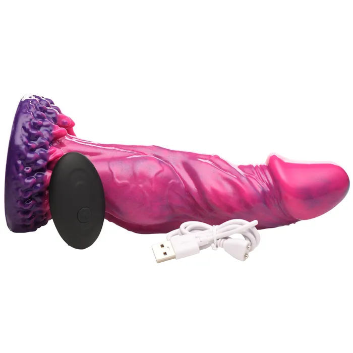 Creature Cocks Female Sex Toys Xenox Vibrating Silicone Dildo with Remote