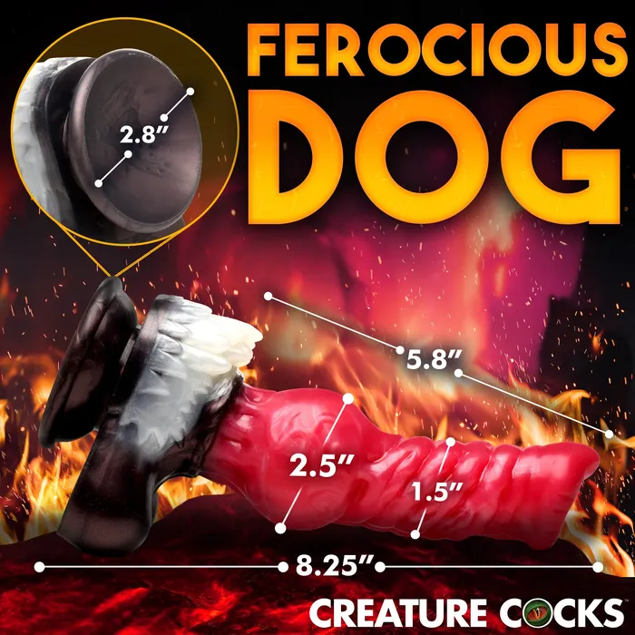 Cujo Canine Silicone Dildo Large Creature Cocks Dildos