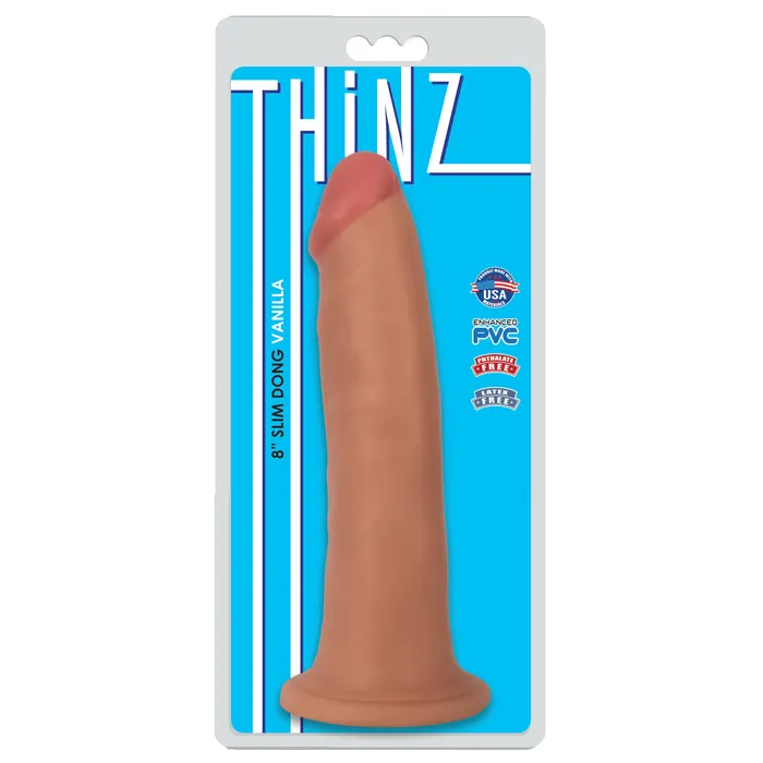 Dildos Thinz Thinz 8 Inch Slim Dildo Light