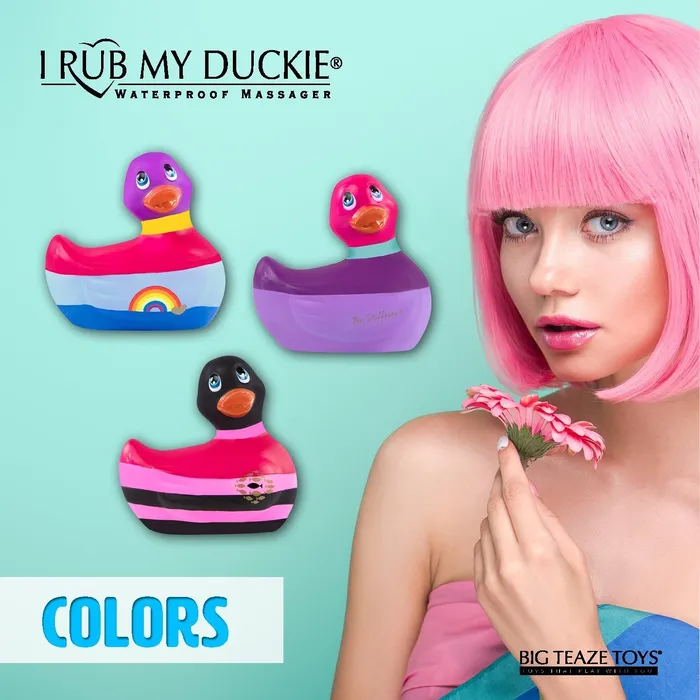 Duckie Classic Pink Massager Bath Toy Its the Bomb Vibrators