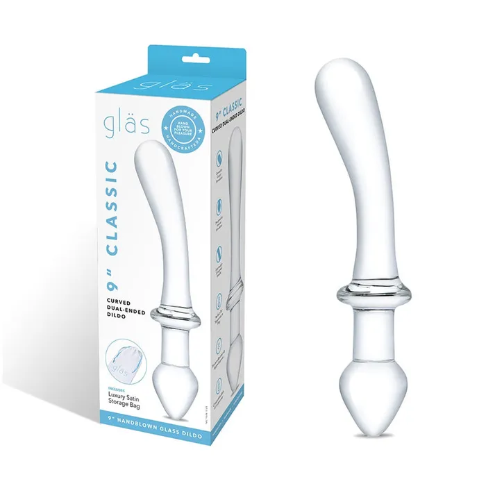 Electric EEL Inc Dildos Glas Classic 9 in Curved DualEnded Glass Dildo