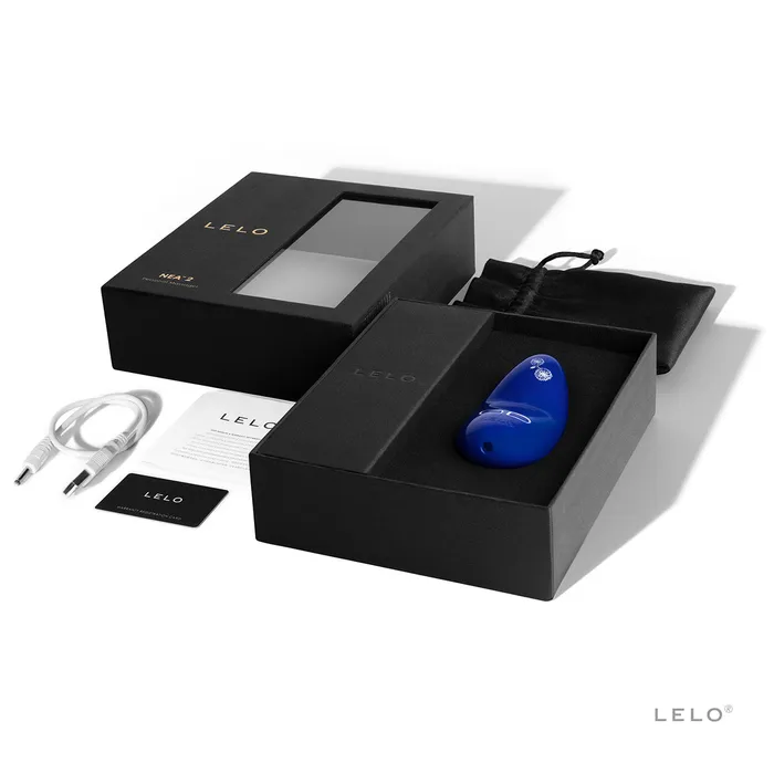 Entrenue Vibrators NEA 2 Midnight Blue Pretty Flowers Vibration Massager Discreet Vibrator by LELO