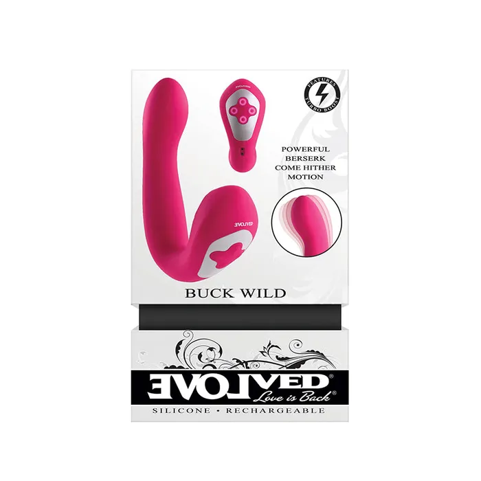 Evolved Buck Wild Rechargeable Silicone Dual Stimulator Pink Evolved Vibrators Evolved Buck Wild Rechargeable Silicone Dual Stimulator Pink Evolved Vibrators