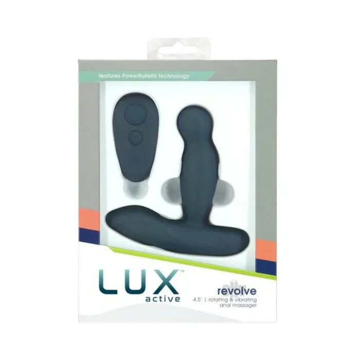 Female Sex Toys BMS Factory Lux Active Revolve 45 In Rotating And Vibrating Silicone Massager Black Female Sex Toys BMS Factory Lux Active Revolve 45 In Rotating And Vibrating Silicone Massager Black