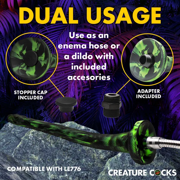 Female Sex Toys Creature Cocks Spitting Serpent Silicone Enema Snake