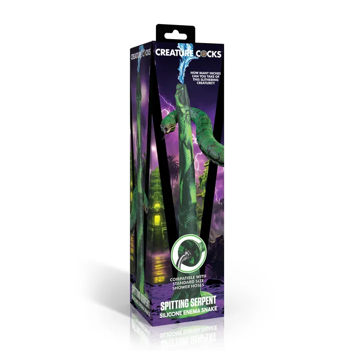 Female Sex Toys Creature Cocks Spitting Serpent Silicone Enema Snake
