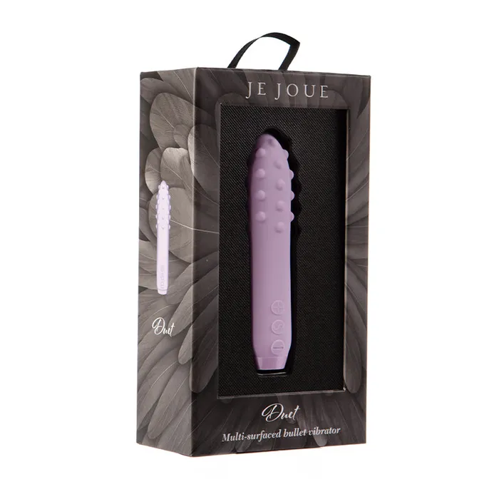 Female Sex Toys Je Joue Duet Rechargeable Silicone MultiSurfaced Bullet Vibrator Lilac Je Joue Female Sex Toys Je Joue Duet Rechargeable Silicone MultiSurfaced Bullet Vibrator Lilac Je Joue