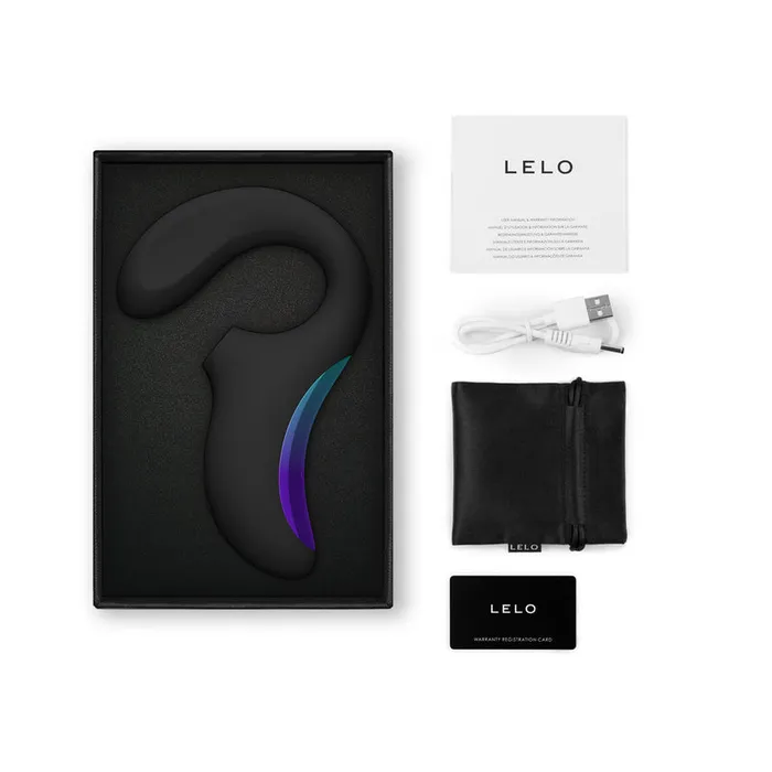 Female Sex Toys Lelo Lelo Enigma Wave Suction Dual Stimulator Black