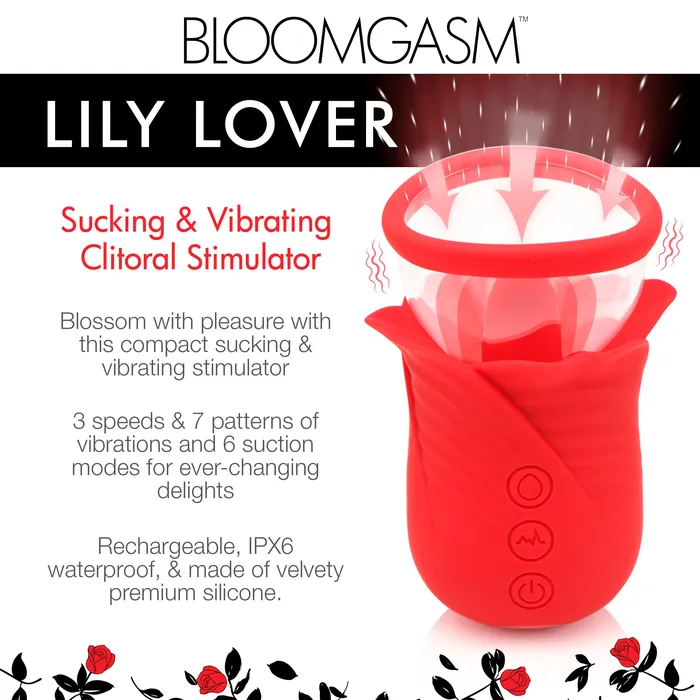 Female Sex Toys Lily Lover Sucking Vibrating Clitoral Stimulator Bloomgasm