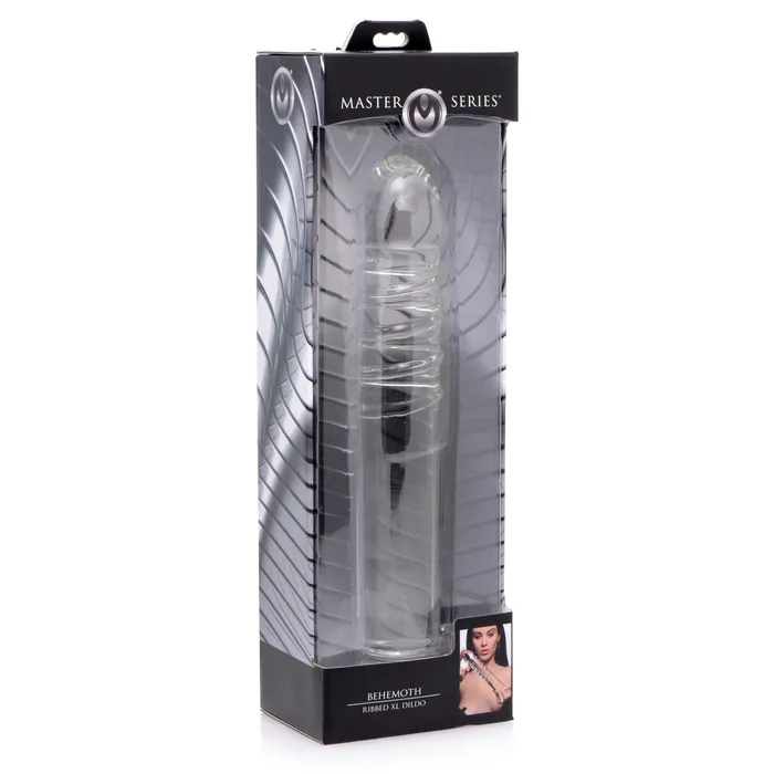 Female Sex Toys Master Series Behemoth Ribbed XL Dildo