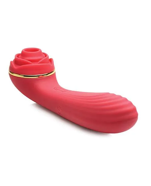 Female Sex Toys Xr LLC Inmi Bloomgasm Passion Petals 10x Silicone Suction Rose Vibrator