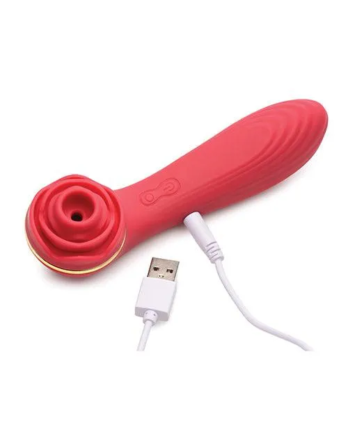 Female Sex Toys Xr LLC Inmi Bloomgasm Passion Petals 10x Silicone Suction Rose Vibrator