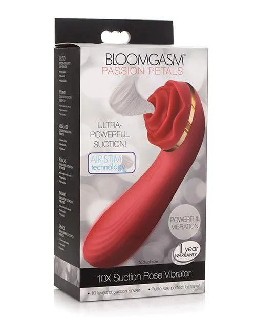 Female Sex Toys Xr LLC Inmi Bloomgasm Passion Petals 10x Silicone Suction Rose Vibrator