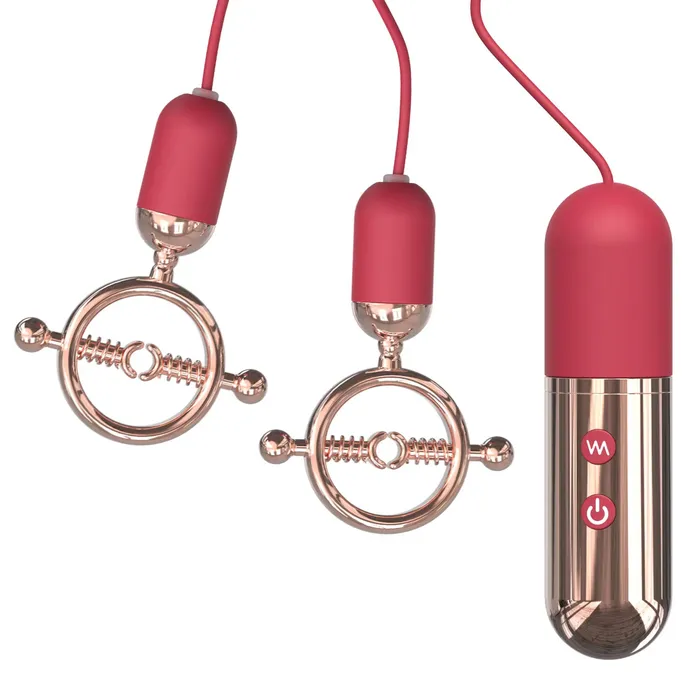 Female Sex Toys YoYoLemon YoYoLemon Rechargeable Vibrating Nipple Clamps Nipple Play Nipple Teasers