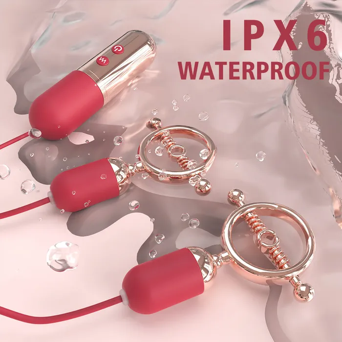 Female Sex Toys YoYoLemon YoYoLemon Rechargeable Vibrating Nipple Clamps Nipple Play Nipple Teasers
