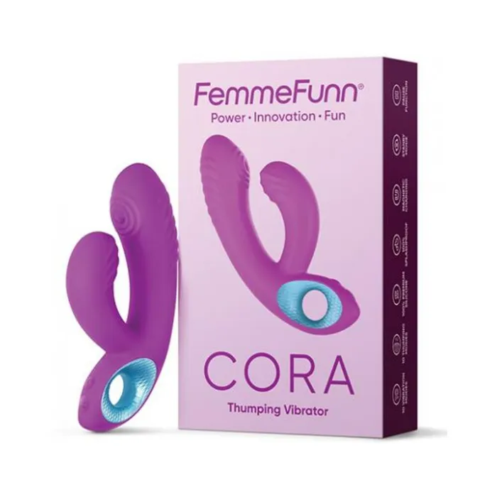 Femmefunn Cora Pulsating Vibrator Purple Vvole Vibrators