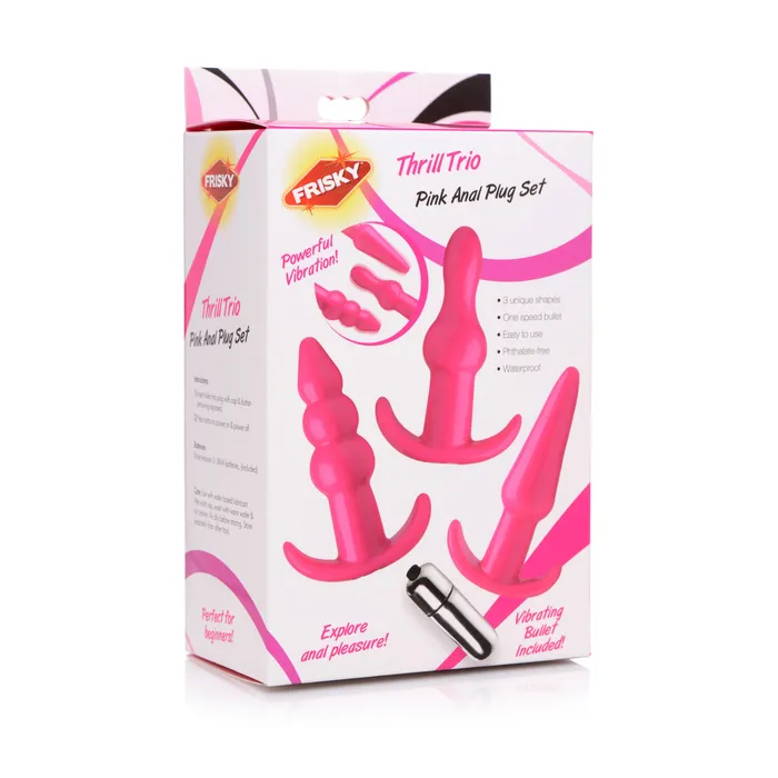 Frisky Anal Thrill Trio Anal Plug Set Pink