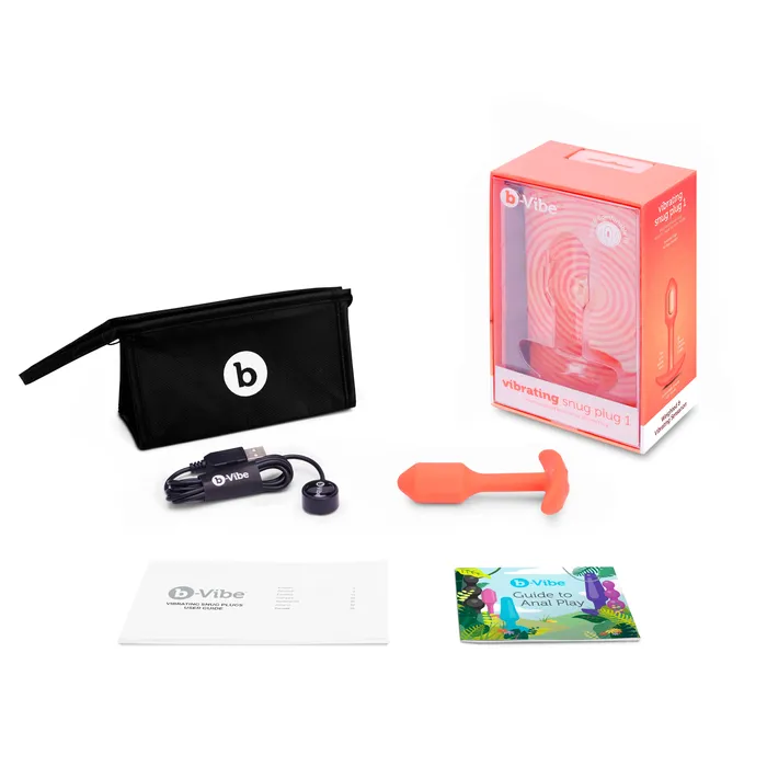 Male Sex Toys COTR INC VIBRATING SNUG PLUG SMALL ORANGE
