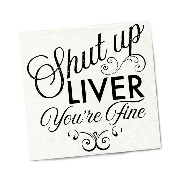 Male Sex Toys Twisted Wares Twisted Wares Shut Up Liver Youre Fine Napkins 20Pack Male Sex Toys Twisted Wares Twisted Wares Shut Up Liver Youre Fine Napkins 20Pack