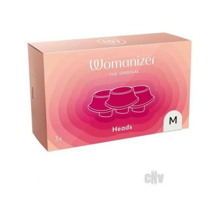Male Sex Toys Womanizer Premium Heads Gray Medium Pack Of 3 WeVibe