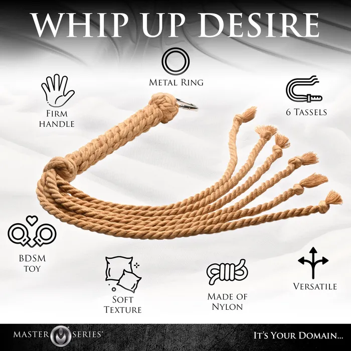 Male Sex Toys XR Brand MASTER SERIES SWASHBUCKLER ROPE FLOGGER