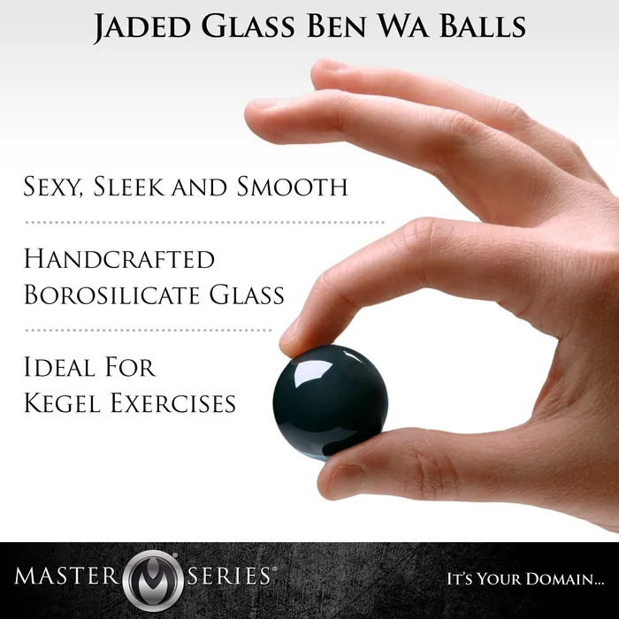 Master Series Dildos Jaded Glass Ben Wa Balls