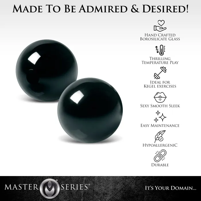 Master Series Dildos Jaded Glass Ben Wa Balls