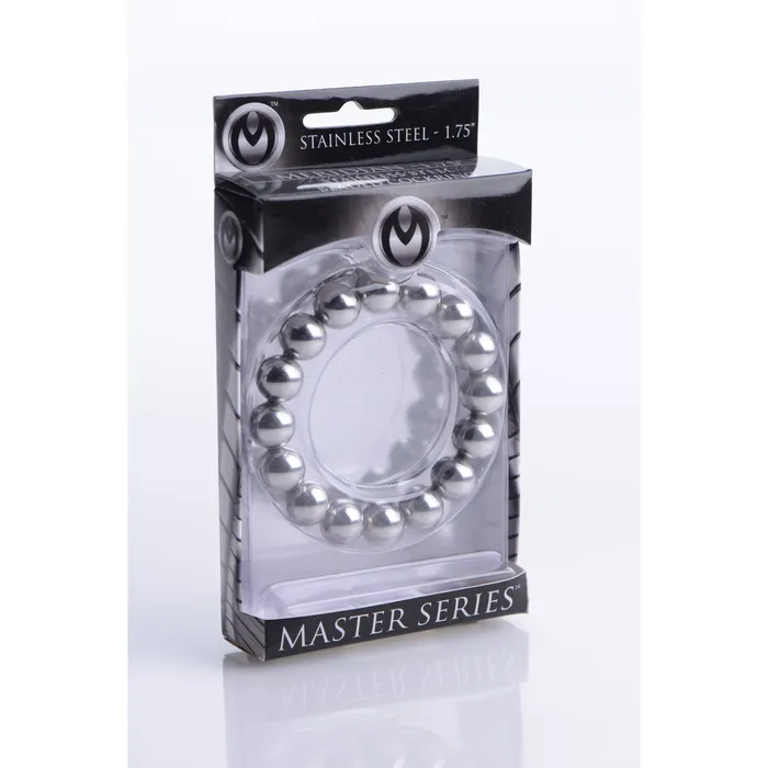 Meridian 175 Inch Stainless Steel Beaded Cock Ring Master Series Male Sex Toys